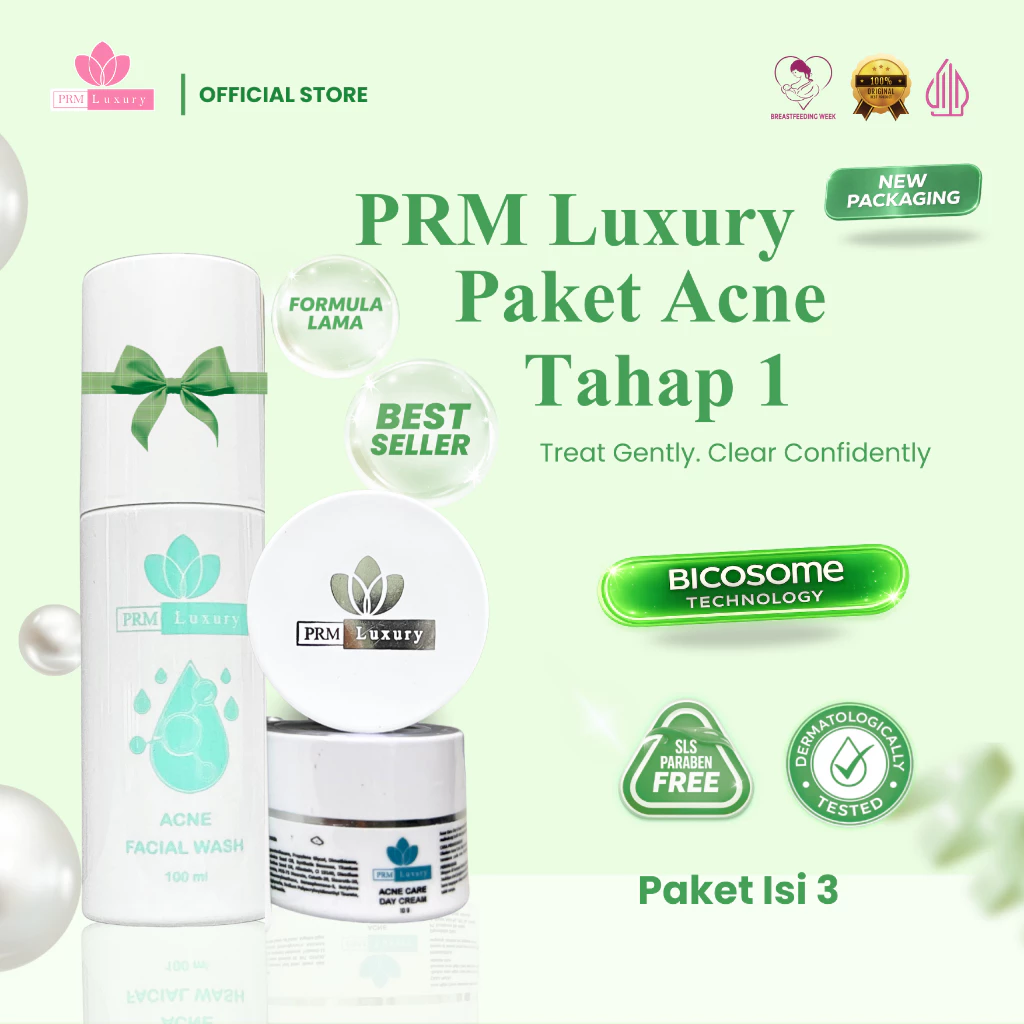 PRM LUXURY Paket Skincare Acne Tahap 1